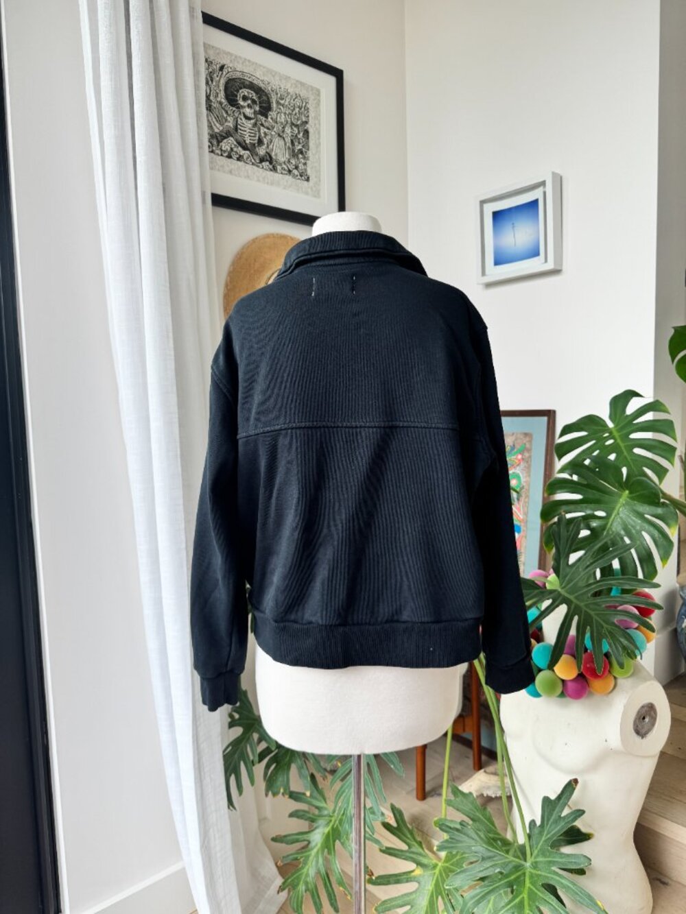 Everlane The Track Half Zip Pullover Black M Med - Picture 6 of 14